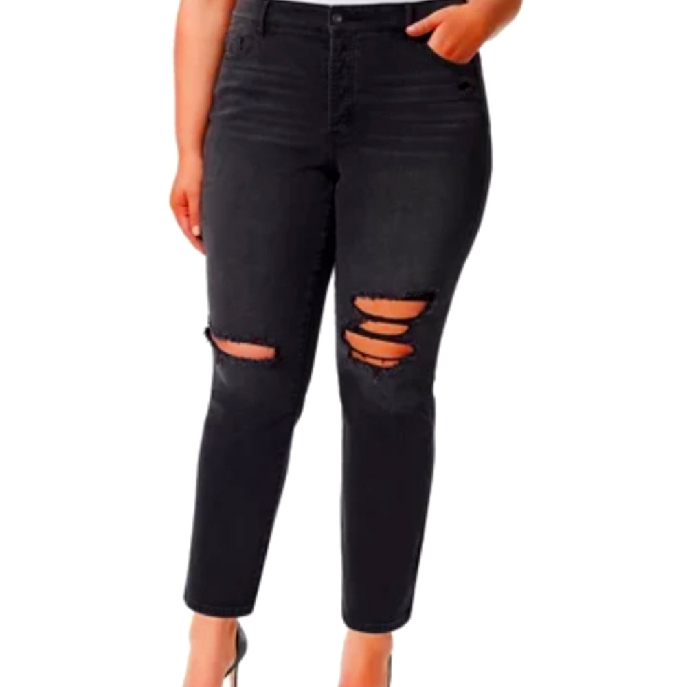 Black Distressed Jeans Jessica Simpson Size 20